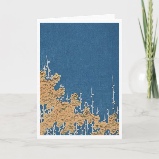 Vintage Kimono Muster Grußkarte Feiertagskarte (Vorderseite)