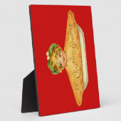 Vintage Kind & Pie Fotoplatte (Seite)