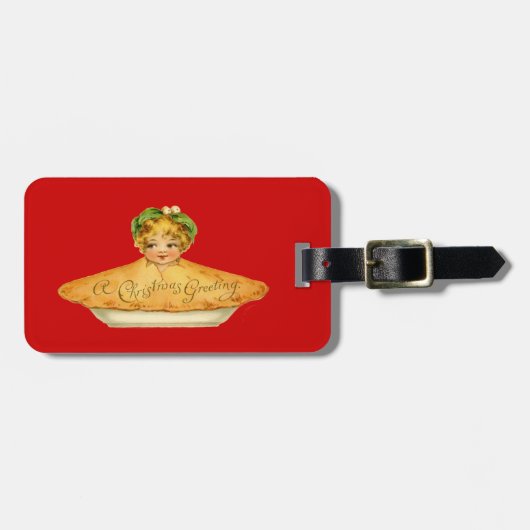 Vintage Kind & Pie Gepäckanhänger (Vorderseite horizontal)