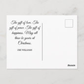 Vintage Kinder Angel Tree Weihnachtsfeiertag Postkarte (Rückseite)