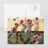 Vintage Kinder Baseball Postkarte (Vorne/Hinten)
