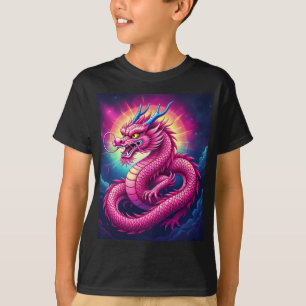 Vintage Kinder Chinesischer Drache Design Kid's T-Shirt