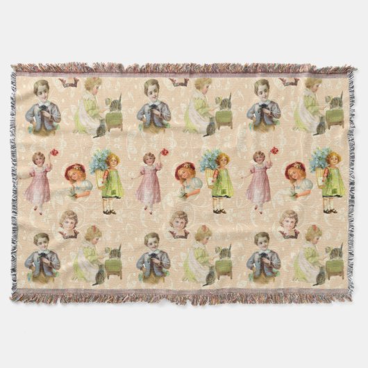 Vintage Kinder Decke (Vorderseite)