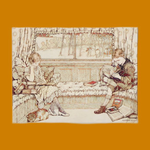 Vintage Kinder Einladungspostkarte