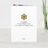 VINTAGE KINDER FEIERTAGSKARTE (Rückseite)