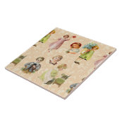 Vintage Kinder Fliese (Seite)