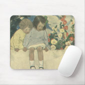 Vintage Kinder, Garden Wall Jessie Willcox Smith Mousepad (Mit Mouse)