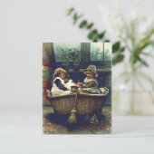 Vintage Kinder gutes Schiff Postkarte (Stehend Vorderseite)