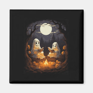 Vintage-Kinder-Halloween-Camping-Lesebuch-Lehrer-B Magnet