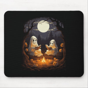 Vintage Kinder Halloween Camping Lesen Lehrer Boo Mousepad