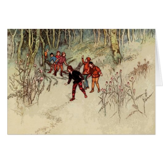 Vintage - Kinder im Wald, (Vorderseite (Horizontal))
