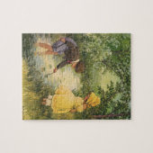 Vintage Kinder, Junge und Mädchen spielen von Cree Puzzle (Horizontal)