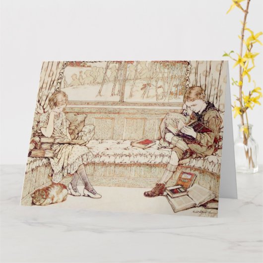 Vintage Kinder Karte (Gelbe Blume)