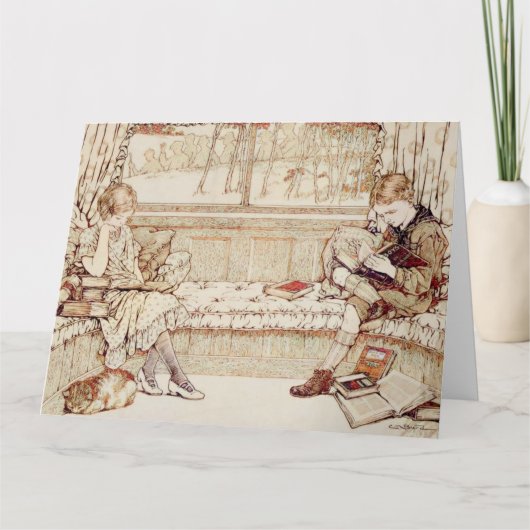 Vintage Kinder Karte (Vorderseite)