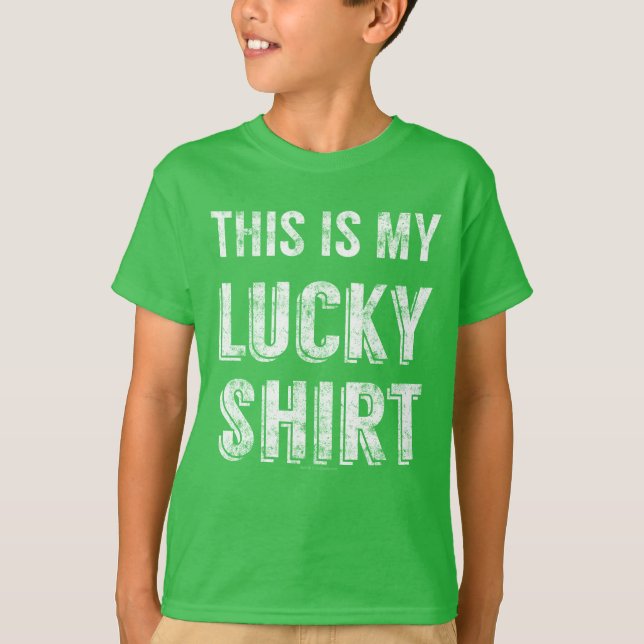 Vintage Kinder Lucky St Patricks Shirt (Vorderseite)