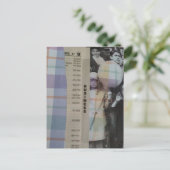 Vintage Kinder Mit Ballons Collage Postkarte (Stehend Vorderseite)