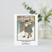 Vintage Kinder mit Erntedank Gruß Feiertagspostkarte (Stehend Vorderseite)