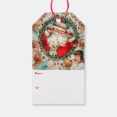 Vintage Kinder nennen Weihnachts-Weihnachtsgeschen Geschenkanhänger (Rückseite)