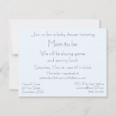 Vintage Kinder, Niedliche Baby- oder Mädchendusche Einladung (Rückseite)