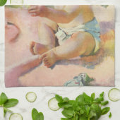 Vintage Kinder, Niedliches Baby-Mädchen auf einem  Geschirrtuch (Gefaltet)