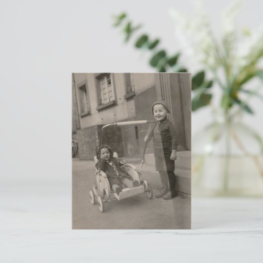 Vintage Kinder Postkarte (Stehend Vorderseite)