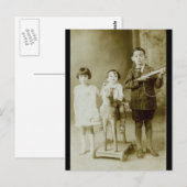 Vintage Kinder Postkarte (Vorne/Hinten)