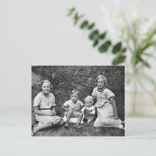 Vintage Kinder Postkarte (Stehend Vorderseite)