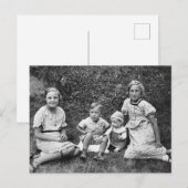 Vintage Kinder Postkarte (Vorne/Hinten)