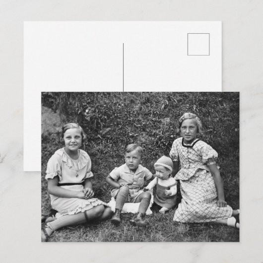 Vintage Kinder Postkarte (Vorne/Hinten)