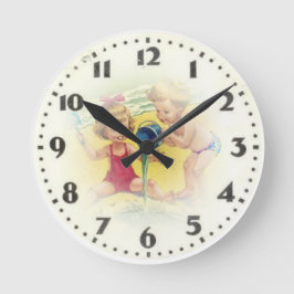 Vintage Kinder Runde Wanduhr