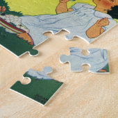 Vintage Kinder spielen Mädchen und Jungen blasen B Puzzle (Seite)
