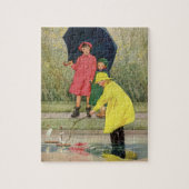 Vintage Kinder spielen Puddles Toyota Rain Puzzle (Vertikal)