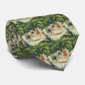 Vintage Kinder Spielzeug Sailboats Sommerteich Krawatte (Gerollt)