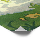 Vintage Kinder Spielzeug Sailboats Sommerteich Poster (Ecke)