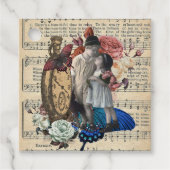 Vintage Kinder und Blumenkollektion Geschenkanhänger (Vorderseite)