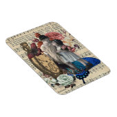 Vintage Kinder und Blumenkollektion Magnet (Rechte Seite)