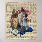 Vintage Kinder und Blumenkollektion Poster (Vorne)