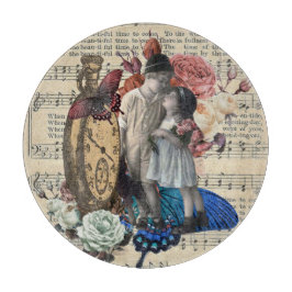 Vintage Kinder und Blumenkollektion Schneidebrett