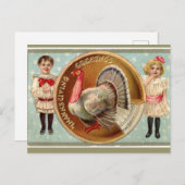 Vintage Kinder und die Türkei Postkarte (Vorne/Hinten)