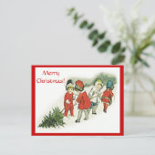 Vintage Kinder und Weihnachtsbaum Postkarten (Stehend Vorderseite)