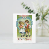 Vintage Kinder Valentine Postkarte (Stehend Vorderseite)