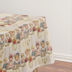 Vintage Kinder Weihnachtsessen - Kate Greenaway Tischdecke