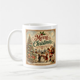 vintage Kinder Weihnachtstasse Kaffeetasse
