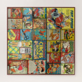 VINTAGE KINDERBÜCHER UND SEITENILLUSTRATIONEN PUZZLE (Horizontal)