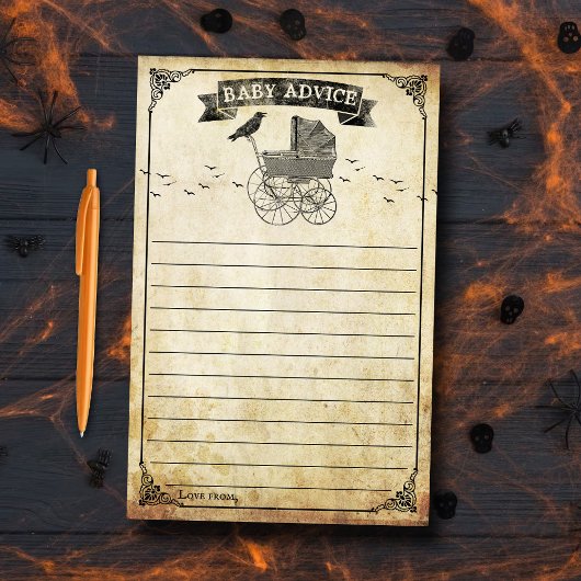 Vintage Kinderduschberatung zu Halloween