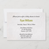 Vintage Kinderdusche Einladung (Rückseite)