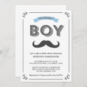 Vintage Kinderdusche Einladung (Vorne/Hinten)