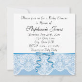 Vintage Kinderdusche Einladung (Rückseite)