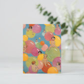 Vintage Kinderdusche Party Ankündigung Einladung (Stehend Vorderseite)