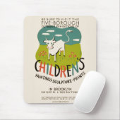 Vintage Kinderkunst Mousepad (Mit Mouse)